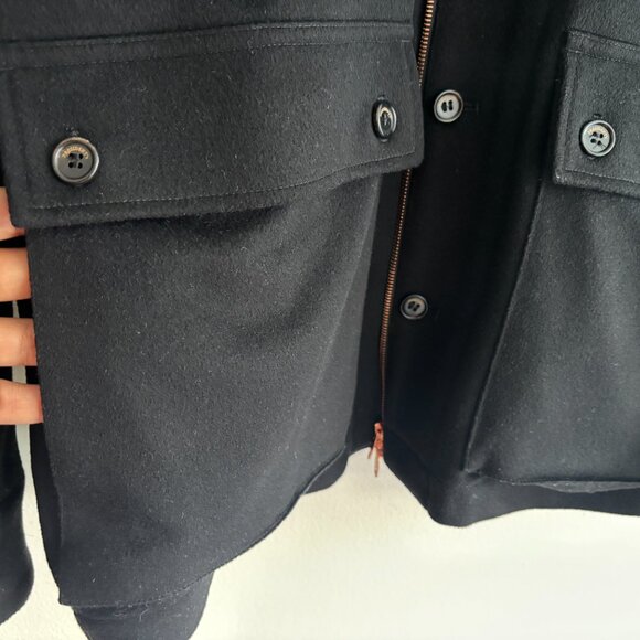 President's Loro Piana Rain System Black Wool Salvation Field Jacket - Medium - Picture 16 of 16